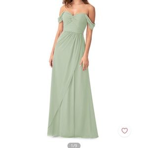 Azazie Millie Dress - Dusty Sage